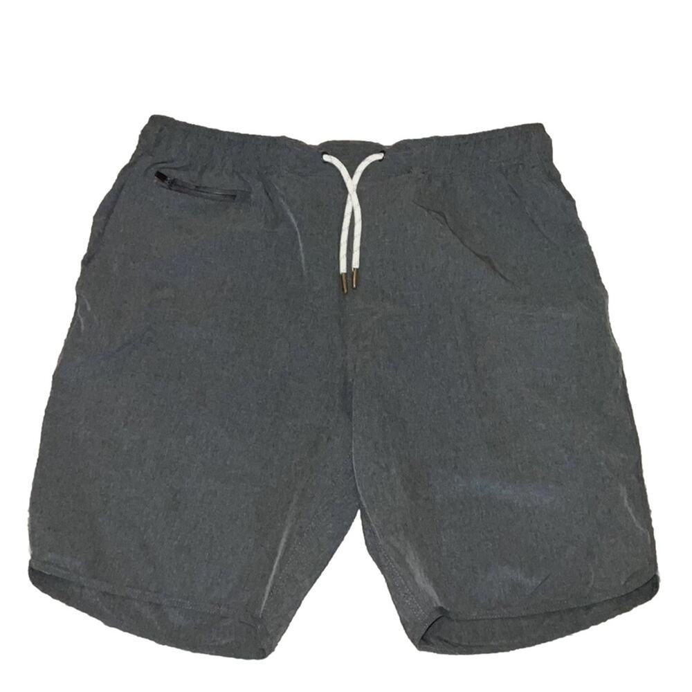 Land & Sea Gray Heathered Hybird Shorts Size L
